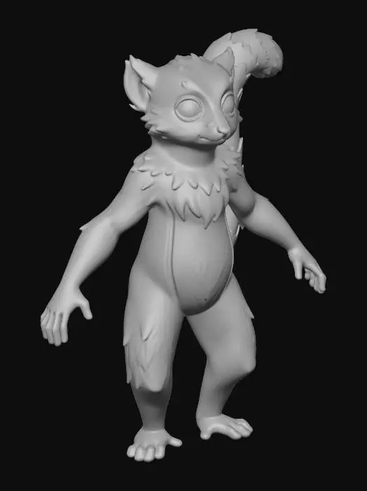 3D model for Midnight Lemur