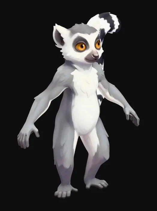 3D model for Midnight Lemur
