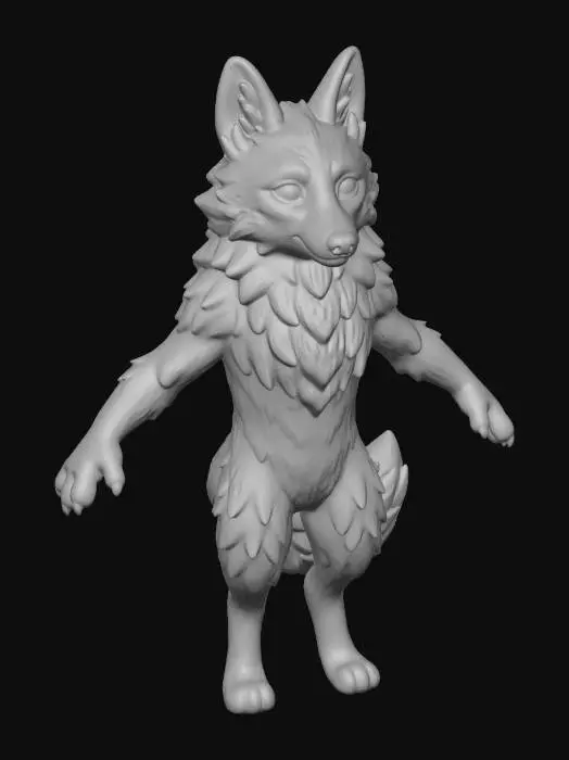 3D model for Maned Wolf