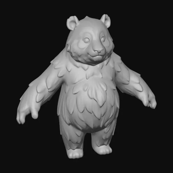 3D model for Midnight Panda