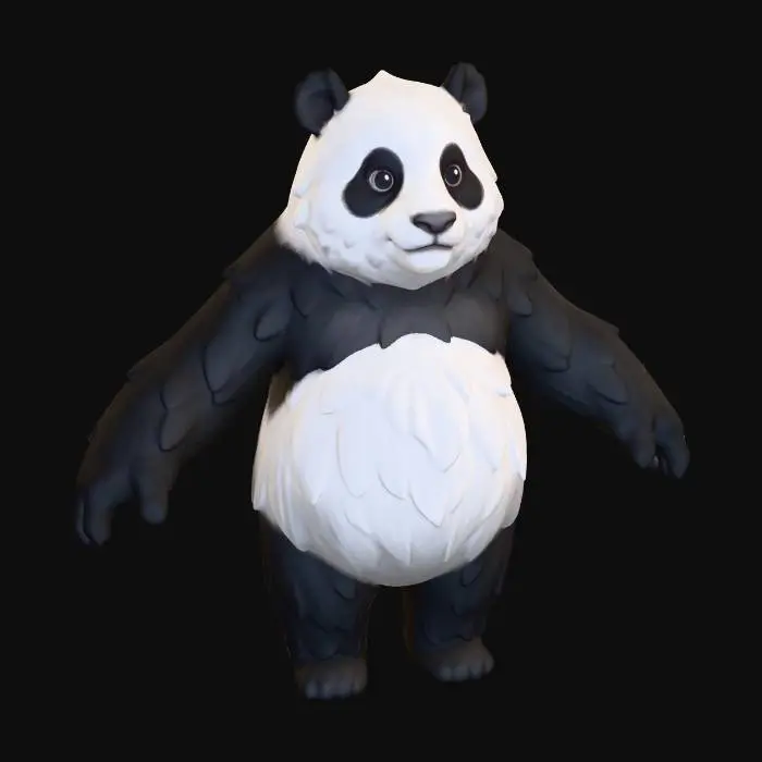 3D model for Midnight Panda