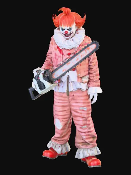 3D model for A creepy clown holding a chainsaw , #Halloween2025#
