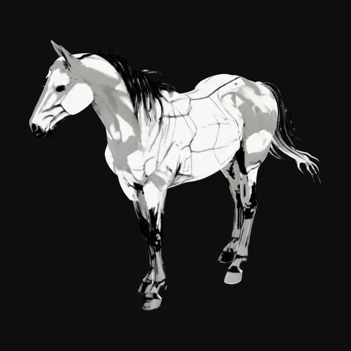 3D model for Majestic Greyhorse