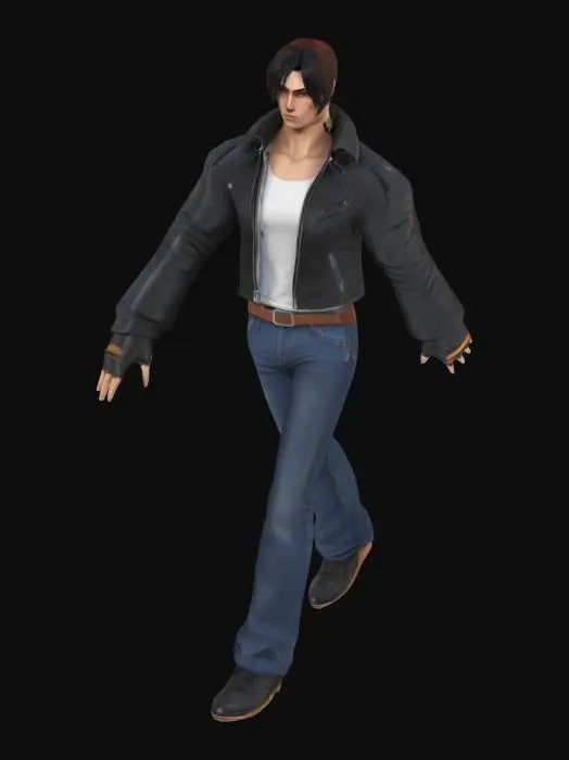 3D model for 3D Character Model Kyo kusanagi 