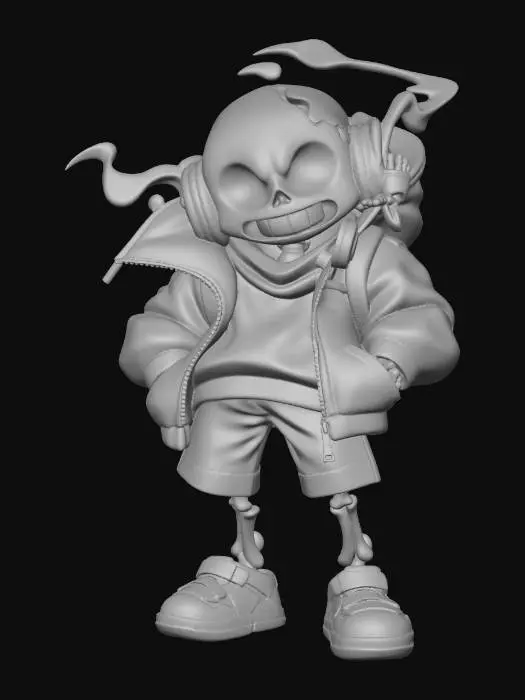 3D model for Blue Hoodie Skeleton