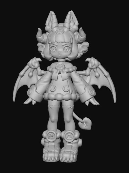 3D model for Emberwing cute girl