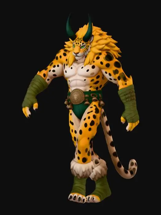 3D model for Leopard Warrior