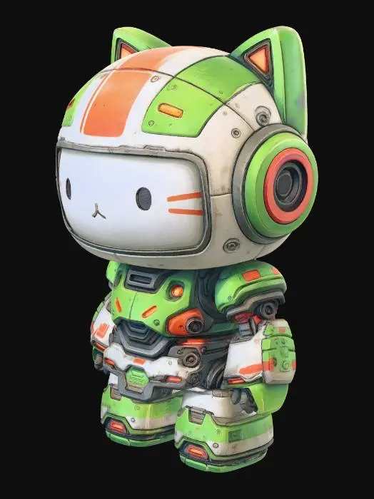 3D model for Mecha Kitty
