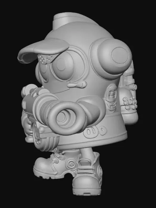 3D model for Azure Inkblaster Squid