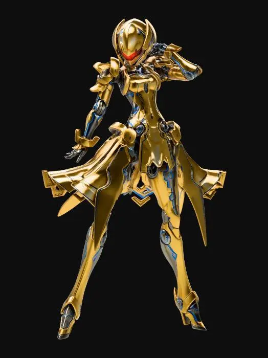 3D model for Gold maiden
