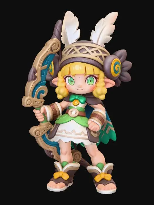 3D model for cute archer