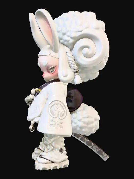 3D model for Snow Rabbit Samurai
