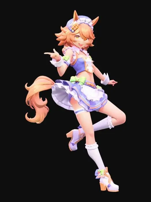 3D model for Golden Mane Maid