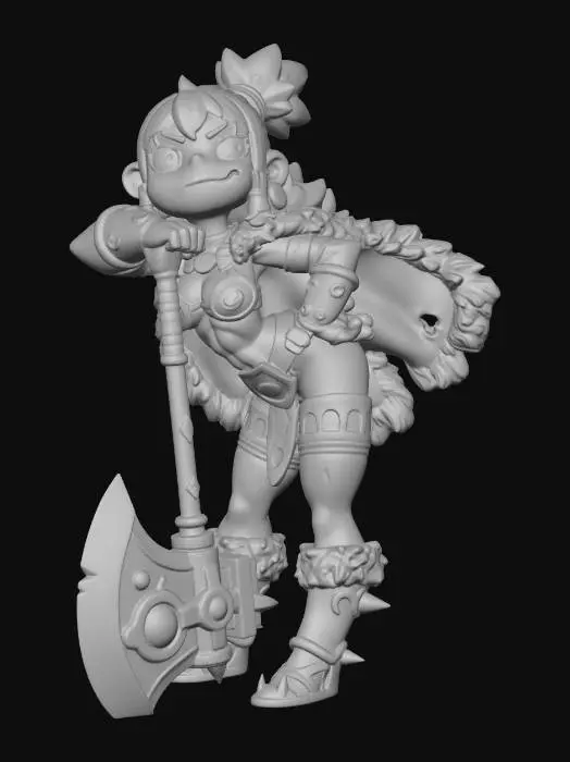 3D model for Crimson Berserker
