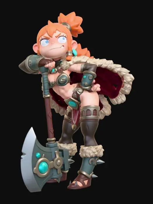 3D model for Crimson Berserker
