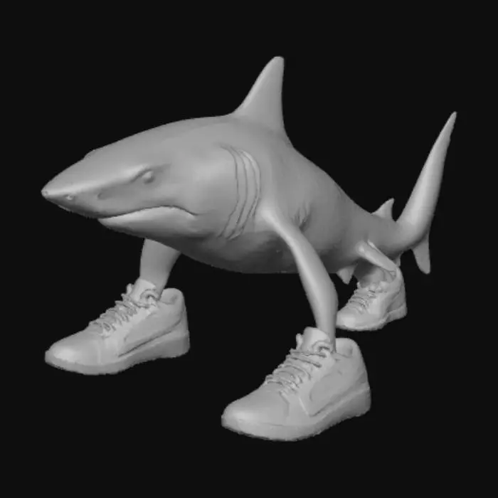 3D model for Shark Sneaker Stroll