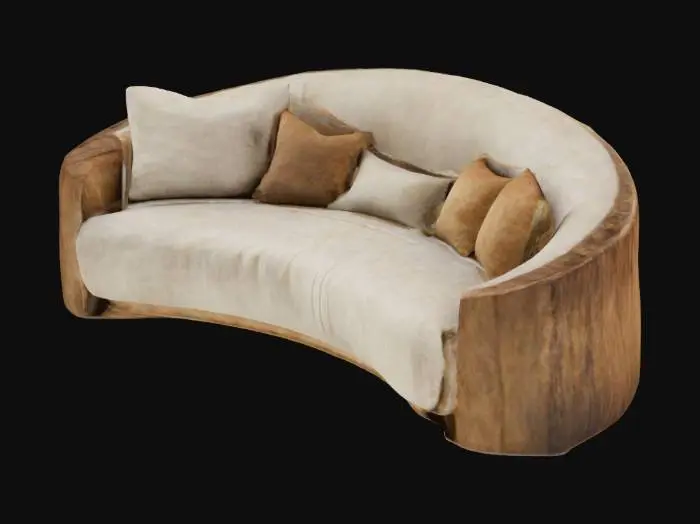 3D model for Rustic Harmony Sofa