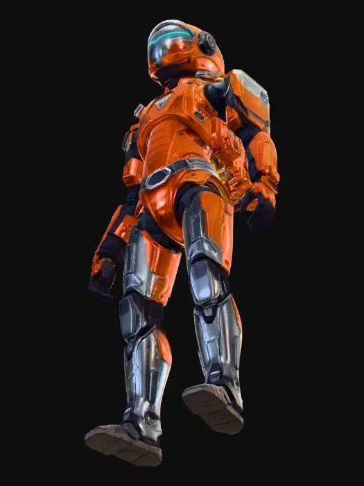 3D model for Un robot humanoïde astronaute