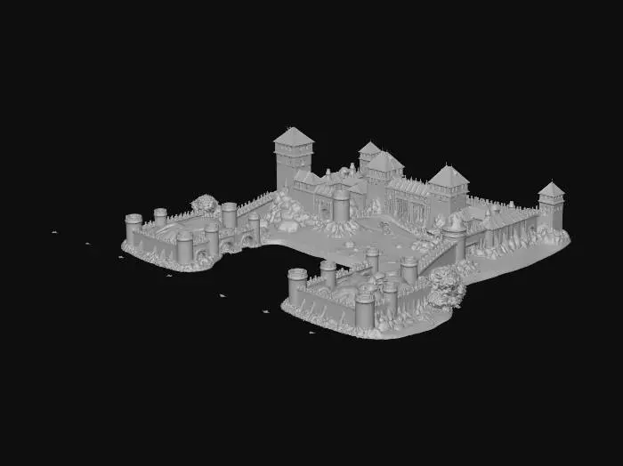 3D model for Stonekeep Fortress in the Valley