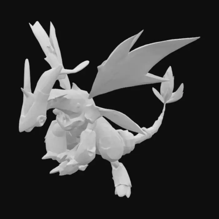 3D model for Pixel Dragon Evolution