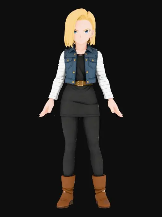 3D model for Android in Denim