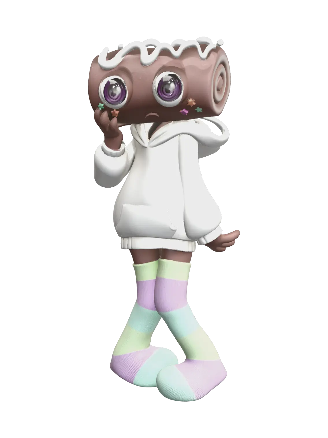 Stylized Cosmo Dandys World 3D model, vytvořený pomocí AI