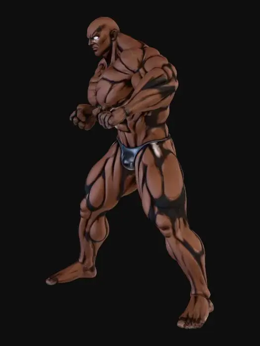 3D model for Power Stance