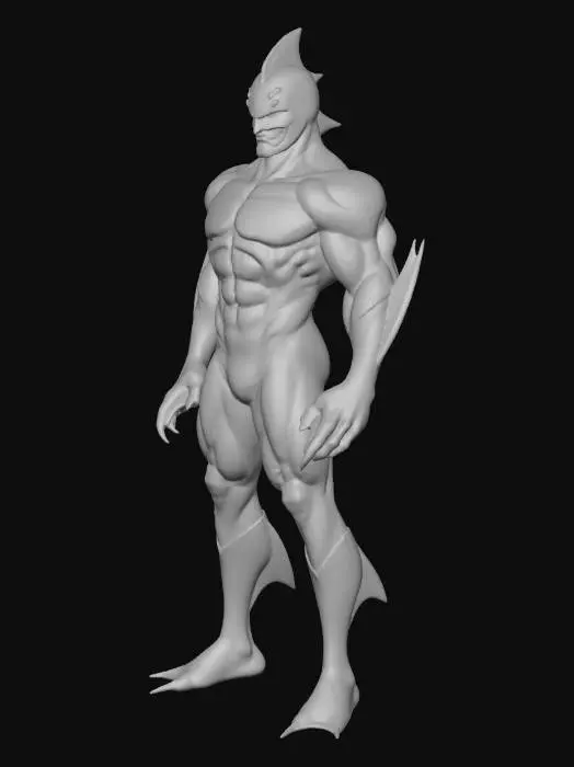 3D model for Shark-Fang Hero Design