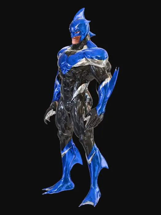3D model for Shark-Fang Hero Design