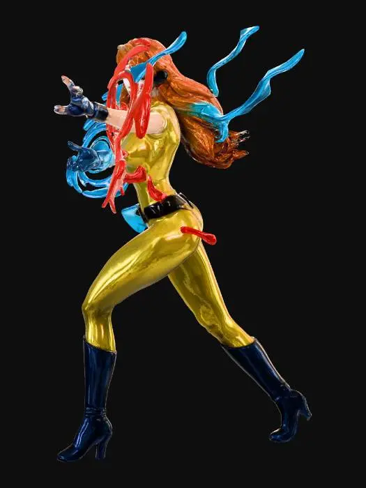 3D model for Superheroine Elementalist