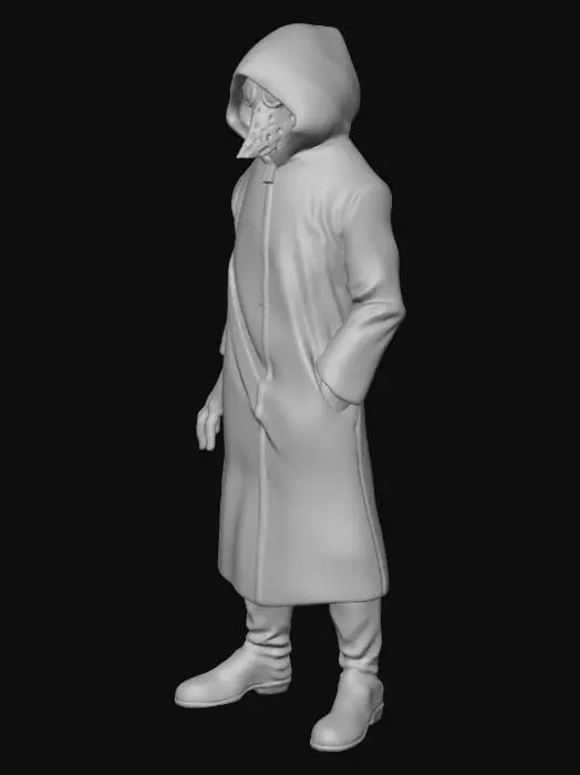 3D model for Mysterious Plague Doctor Character