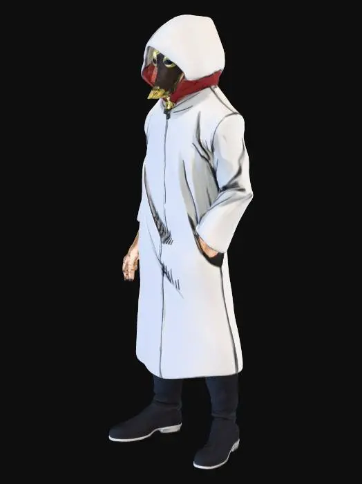 3D model for Mysterious Plague Doctor Character