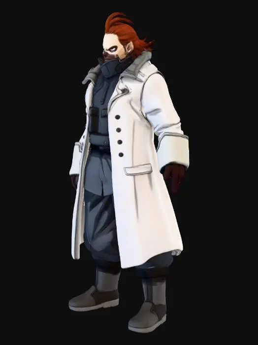 3D model for Mysterious Scientist Character