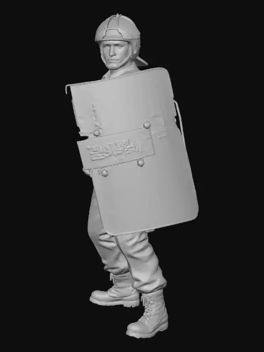 3D model for shield police