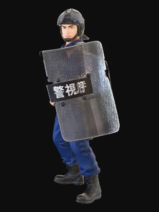 3D model for shield police