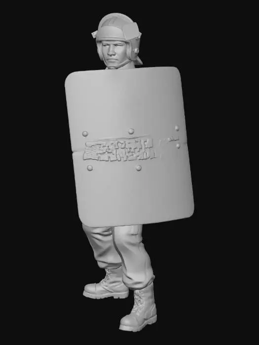 3D model for shield police