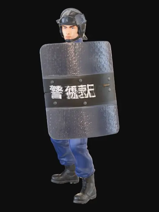 3D model for shield police