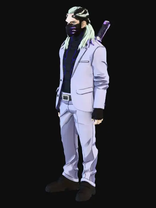 3D model for Masked Suit Warrior