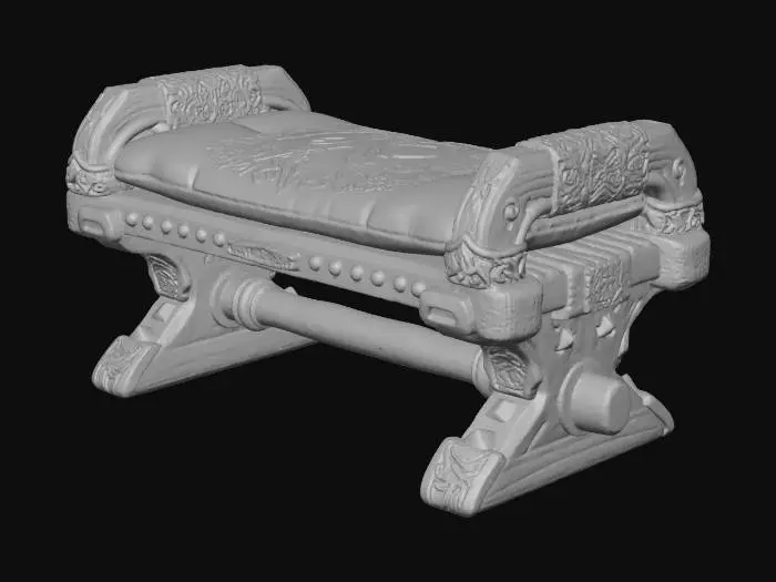 3D model for Ancient Throne Bench