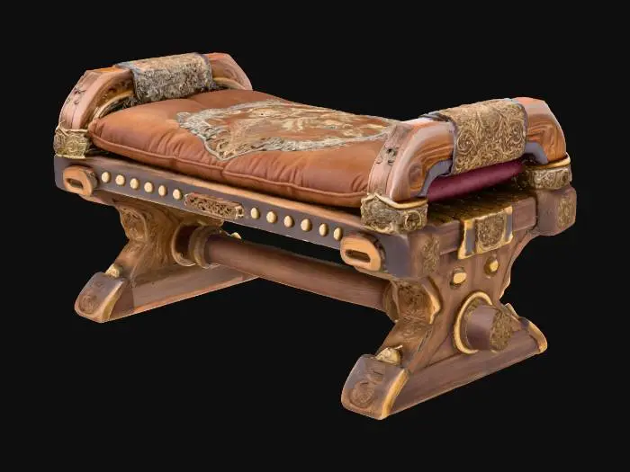 3D model for Ancient Throne Bench
