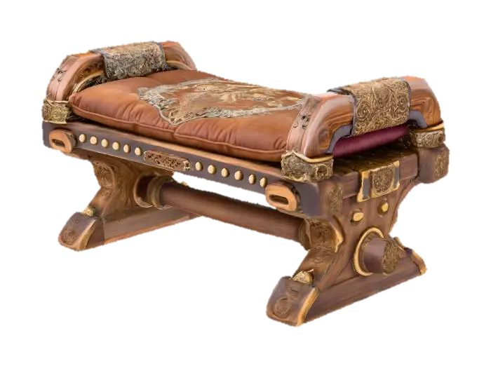 Ancient Throne Bench 的 AI 生成 3D 模型