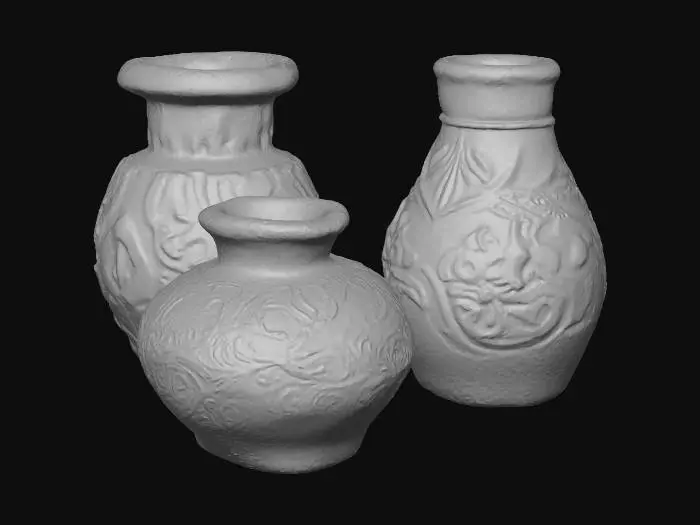 3D model for Pottery Trio