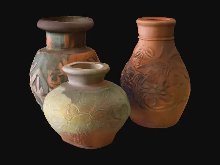 3D model for Pottery Trio