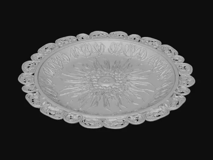 3D model for Plate Golden Single