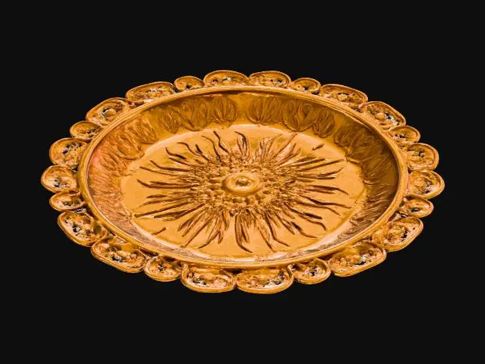 3D model for Plate Golden Single