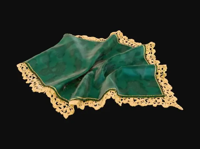 3D model for Napkin laced with folds