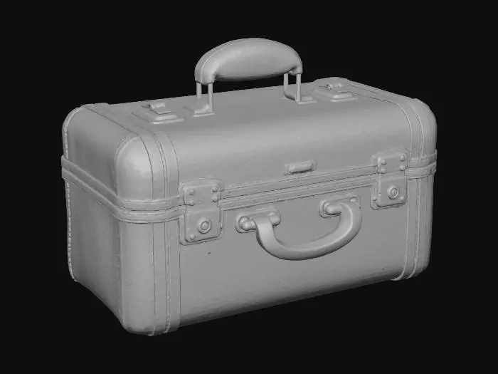 3D model for Suitcase Makeup Green
