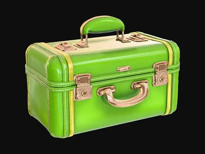 3D model for Suitcase Makeup Green
