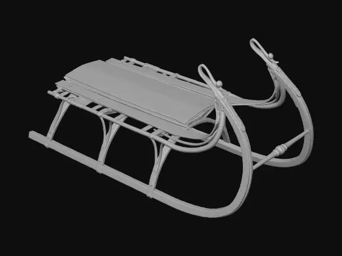 3D model for Sled Antique
