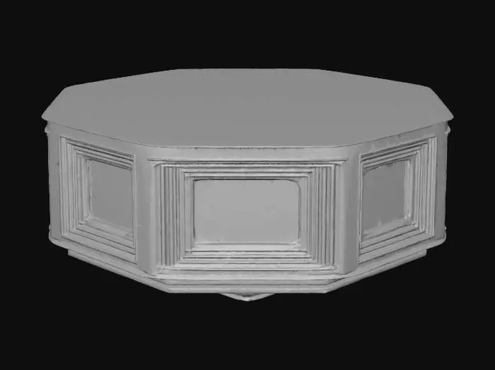 3D model for Table Low Octagonal
